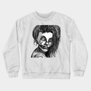 Zombie Girl Crewneck Sweatshirt